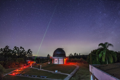 Green laser and a meteor