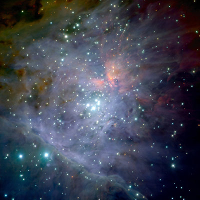 Orion Nebula, taken with infrared