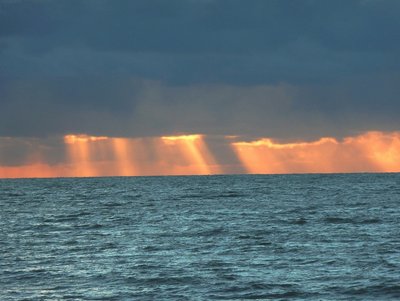 Sunset over the Atlantic Ocean