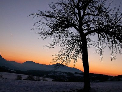 Sunrise over the Alpes