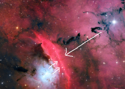 Likely mechanism for creating red ridge in APOD 10 July 2023.png