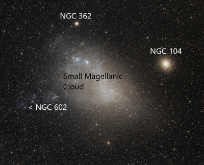 Small Magellanic Cloud and NGC 602 Dan Crowson.png