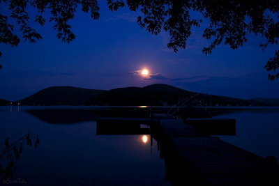 The Supermoon of 2013 within the mornings blue hour!